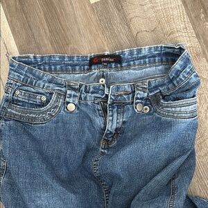 Y2K Gpassion Blue denim maxi skirt